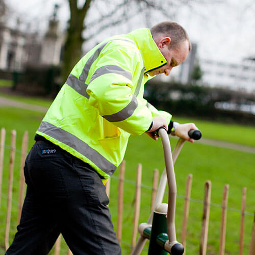 Play Services Ireland outdoor gym inspection